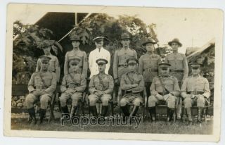 Vintage Photo 1927 Nicaragua Managua Airfield Us Marine Officers Photograph Usmc
