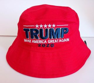 Maga President Donald Trump 2020 Make America Great Again Hat Red Bucket Hat
