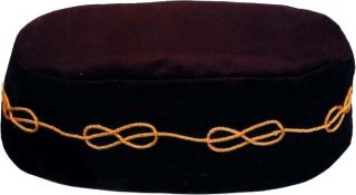 Masonic Aasr Scottish Rite Worshipful Master Cap Hat Hand Embroidered (mhw - 001)