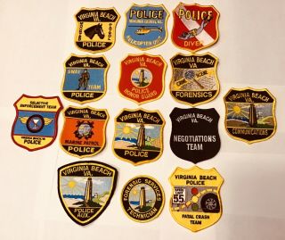 Virginia Beach Police Collectors Patch Set