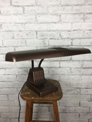 Vintage Dazor Model 1000 Mid - Century Industrial Gooseneck Desk Table Lamp Light