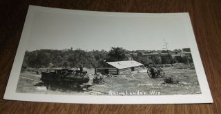 Postcard Vintage Rppc - Logging Museum Rhinelander Wisconsin - Train - Unsent