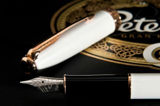 Parker Sonnet Pear White With Rose Gold Trim Fountain Pen 18k (m) Full Set ✒