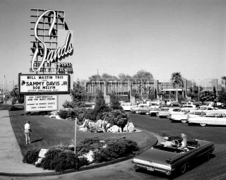 Sands Hotel & Casino Sign Las Vegas Strip 1950s - 8x10 Photo (dd - 175)