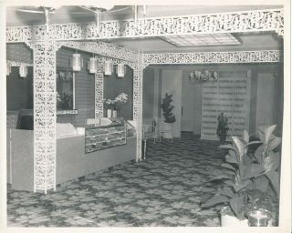 Miracle Theater Coral Gables,  Fl 1948 Photo Art Moderne Snack Bar