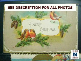 NobleSpirit {RT} Vintage 150x Topical Christmas Post Cards 3