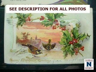 NobleSpirit {RT} Vintage 150x Topical Christmas Post Cards 7