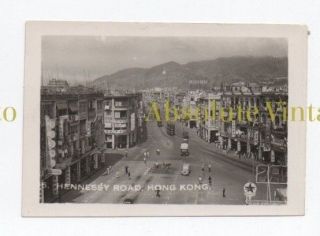 Old Hongkong Photograph Hennessey Road Hong Kong Vintage 1940s