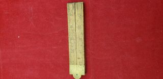 Stanley 2 Ft Folding Tape Ruler Measure No 70,  Wood With Steel,  Made In Usa