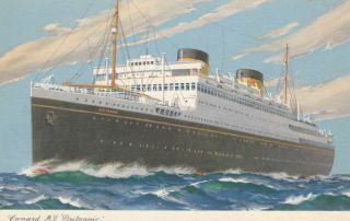 Cunard Ocean Liner " M.  V.  Britannic ",  1930 - 40s
