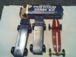 Cub Scout Pinewood Derby Cars 4 Total 1 - Is In The Box