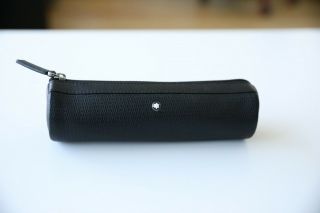 Montblanc Small Pen Case Black Leather