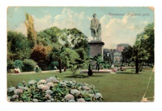 4991: Sweden Karlskrona Hoglands Park Statue Ladies C1910s Postcard