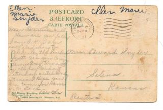 4991: Sweden KARLSKRONA Hoglands Park Statue Ladies c1910s Postcard 2