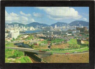 Hong Kong - The Exit And Entrance Of Cross Harbour Tunnel With Hk In Background.
