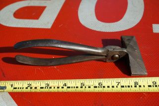Vintage Pexto Sheet Metal Hand Seamer Bending Pliers,  Made In Usa,  Forged Steel