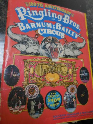 100 ANNIV.  Ringling Bros Barnum Bailey Circus Souvenir Program 1970,  Posters 2