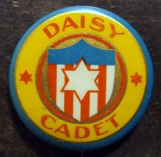Antique 1¼ " Daisy Cadet (air Rifle) Celluloid Pinback Button Early 1900s