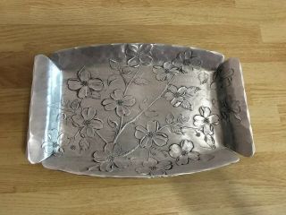 Wendell August Forge Aluminum Dogwood Pattern Tray