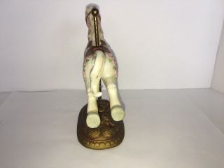 CAROUSEL HORSE CERAMIC ON METAL POST BY HOMCO 4