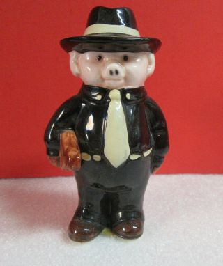 Danbury " Piggies " Mr.  Pig Suit Tie Gangster Figurine