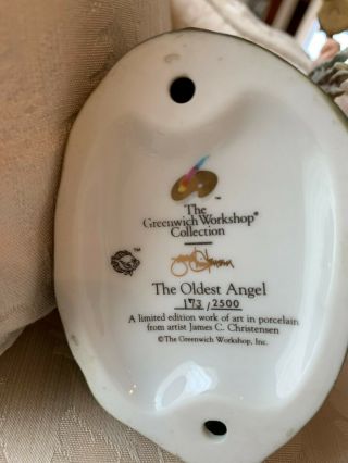 James Christensen The Oldest Angel LE Porcelain Figurine 173/2500 2