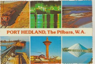 Multiscene Port Hedland Western Australia Murray Views Postcard