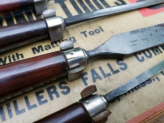 Vintage Millers Falls Carving Chisel Set No 3 6