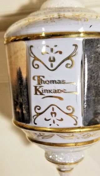 Thomas Kinkade Set Of 3 Heirloom Glass Ornaments Bradford Editions 4