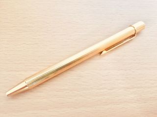 Cartier Must De Gold Ballpoint Pen Authentic