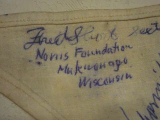 1951 7th World Jamboree Neckerchief Autographed by 100 American Contingent 3