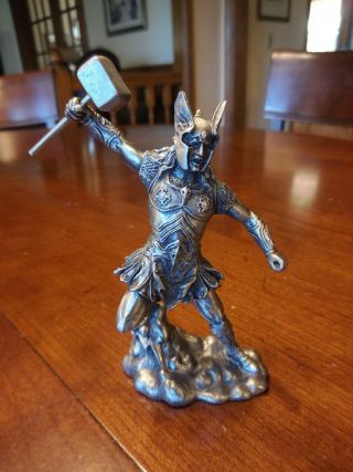 Veronese 2014 Myths And Legends Pewter Warrior Figurine 4 1/2” Tall (902)