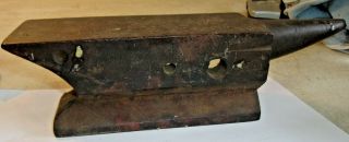 Vintage Antique Cast Iron Blacksmith Bench Anvil 10 pounds 10 ounces CHICAGO 5
