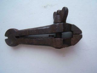 Antique Small Hand Held Cast Iron Jewelry Gunsmithing Vise Pat.  Oct.  18,  18??