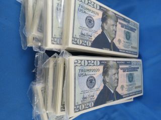 Of 1000 Trump 2020 Novelty Money Usa Banknote President $20 Twenty