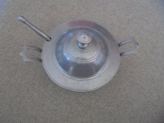 Vintage Wilton Armetale RWP PA Pewter Soup Tureen with Lid And Ladle 1973 2
