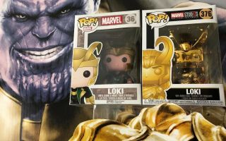 Marvel Funko Pop Loki 36 &marvel Studios Gold Loki 376 The First 10 Ten Years