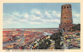 Q22 - 8238,  Watchtower,  Grand Canyon Natl Park,  Az. ,  Postcard.