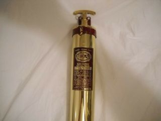 Vintage General Quick - Aid Brass Fire Extinguisher 1954 - 1958 Chris - Craft