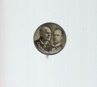 1912 Chafin & Watkins Prohibition Party Jugate Picture Campaign Button