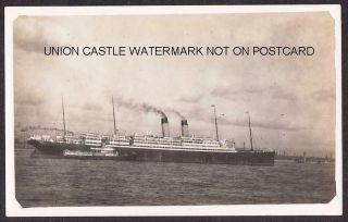 Real Photo Postcard White Star Line Rms Adriatic Liverpool Tender Magnetic 1922
