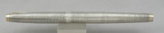 Parker 75 Sterling Silver Cisele Fountain Pen - 1970 ' s - 14kt XF Nib - USA 3