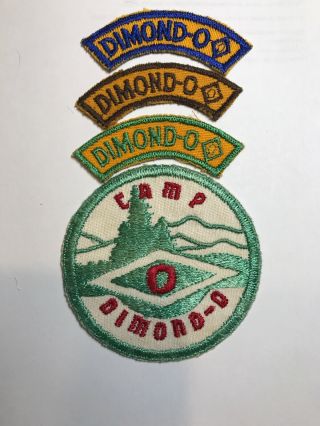 Camp Dimond - O Patch And Three Rockers.  Bsa.  Oakland California