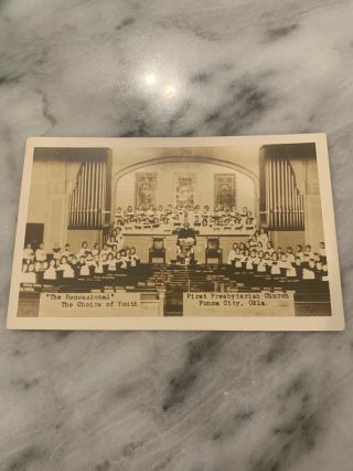 Vintage Postcard Rpcc Youth Choir First Presbyterian Church Ponca City Oklahoma