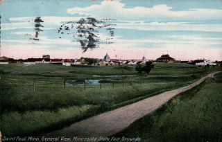 1911 General View Mn State Fair Grounds,  St.  Paul,  Mn Vintage Postcard