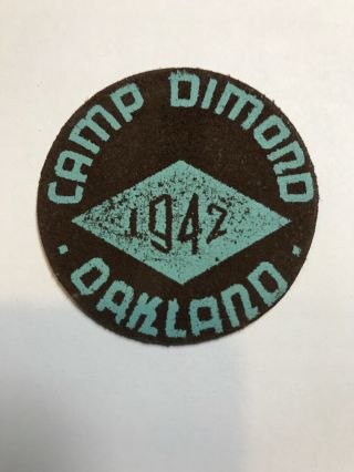 1942 Camp Dimond Oakland California Felt Bsa