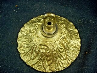 Vintage Heavy Brass Or Bronze Ceiling Cap Canopy For Chandelier