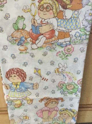 Cabbage Patch Kids 3 Piece Twin Bed Sheet Set 1983 Vintage