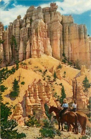 Advertising Bryce Canyon 1940s Union Pacific Railroad Postcard 2159