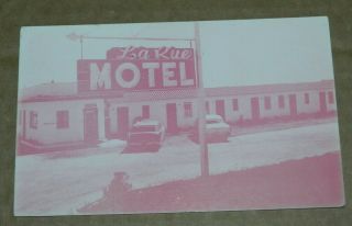 Vintage Postcard Of La Rue Motel Atlantic City N.  J.